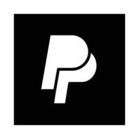 Pay Pal vecteur glyphe icône pour personnel et commercial utiliser.