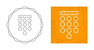 icône de vecteur de verrouillage par code d'accès