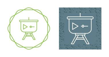 icône de vecteur de présentation vidéo