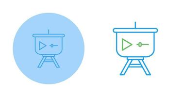 icône de vecteur de présentation vidéo