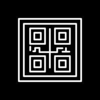 conception d'icône de vecteur de code qr