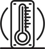 thermomètre médicament icône symbole image vecteur. illustration de le Température du froid et chaud mesure outil conception image.eps dix vecteur