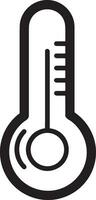 thermomètre médicament icône symbole image vecteur. illustration de le Température du froid et chaud mesure outil conception image.eps dix vecteur