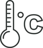 thermomètre médicament icône symbole image vecteur. illustration de le Température du froid et chaud mesure outil conception image.eps dix vecteur