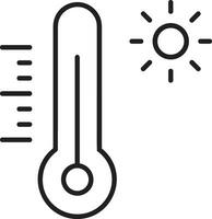 thermomètre médicament icône symbole image vecteur. illustration de le Température du froid et chaud mesure outil conception image.eps dix vecteur