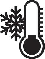 thermomètre médicament icône symbole image vecteur. illustration de le Température du froid et chaud mesure outil conception image.eps dix vecteur