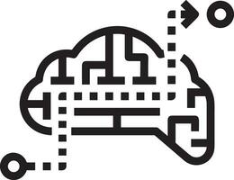 cerveau idée symbole icône vecteur image. illustration de le Créatif intelligence pense conception image. eps dix