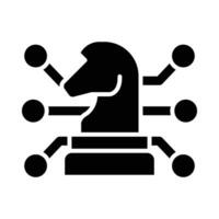 stratégie vecteur glyphe icône pour personnel et commercial utiliser.