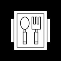 conception d'icône de vecteur de repas