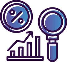 conception d'icône de vecteur d'analyse