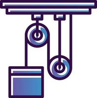 conception d'icône de vecteur de poulie