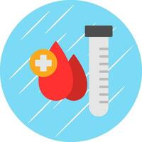 conception d'icône de vecteur de test sanguin