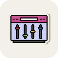 conception d'icône de vecteur d'égaliseur