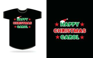 Noël typographie T-shirt conception vecteur
