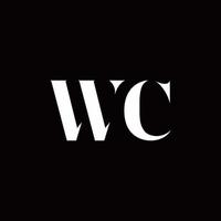 modèle de conceptions de logo initial de lettre de logo wc vecteur