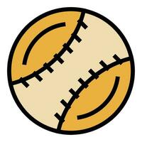 base-ball Balle icône vecteur plat