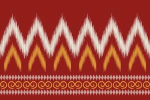 ethnique ikat en tissu modèle géométrique style.africain ikat broderie ethnique Oriental modèle rouge Contexte. abstrait, vecteur, illustration.texture, vêtements, cadre, décoration, tapis, motif. vecteur