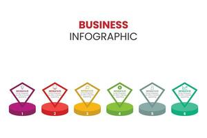 bannière d'options de style 3d de cylindre d'affaires moderne. vecteur. peut être utilisé pour la mise en page du flux de travail, le diagramme, les options de nombre, les options d'étape, la conception Web, l'infographie, la chronologie. vecteur