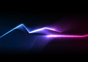 bleu ultra-violet néon embrasé laser lignes salut-technologie Contexte vecteur