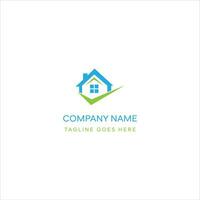 simple maison immobilier logo icône vecteur