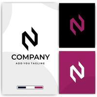 une logo pour une entreprise avec le lettre n vecteur