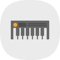 conception d'icône de vecteur de piano