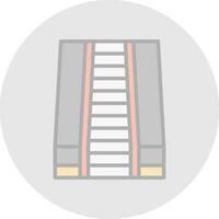 conception d'icône de vecteur d'escalator