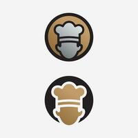 cuisine et chef logo nourriture icône resto et café conception vecteur graphique illustration