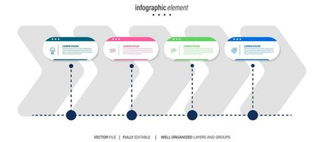 infographie affaires graphique conception modèle. vous pouvez endroit pertinent contenu dans le zone, vecteur illustration.