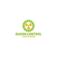 radon contrôle logo conception vecteur