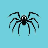 sombre araignée silhouette réglage le Halloween ambiance vecteur