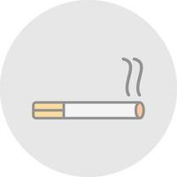 conception d'icône de vecteur de cigarette