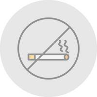 non le tabac vecteur icône conception