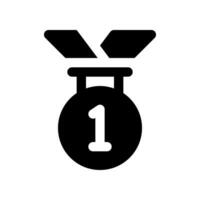 médaille glyphe icône. vecteur icône pour votre site Internet, mobile, présentation, et logo conception.