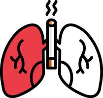 conception d'icône de vecteur de poumons