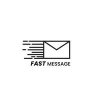 instant message logo graphique conception vecteur