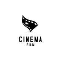 film bobine vecteur, cinéma logo sur blanc Contexte vecteur