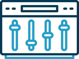 conception d'icône de vecteur d'égaliseur