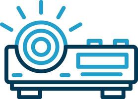 conception d'icône de vecteur de projecteur