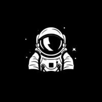 astronaute - minimaliste et plat logo - vecteur illustration