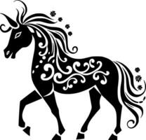 Licorne - minimaliste et plat logo - vecteur illustration