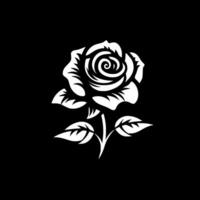 Rose - minimaliste et plat logo - vecteur illustration