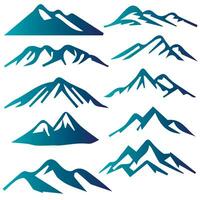 Montagne vecteur formes pour logos