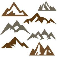 Montagne vecteur formes pour logos