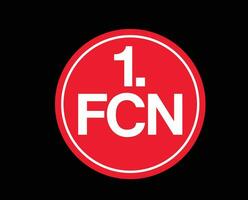 Nuremberg club logo symbole Football Bundesliga Allemagne abstrait conception vecteur illustration avec noir Contexte