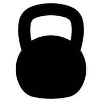 kettlebell des sports outil pour musculation, kettlebell poids symbole vecteur