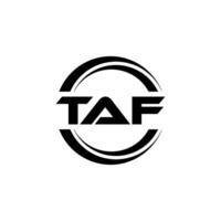 taf logo conception, inspiration pour une unique identité. moderne élégance et Créatif conception. filigrane votre Succès avec le frappant cette logo. vecteur