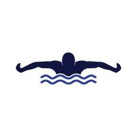 nager vecteur logo icône