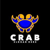 Crabe ligne art vecteur