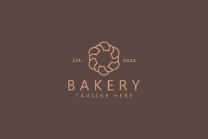 boulangerie et restaurant abstrait logo concept avec cercle forme pain chapeau chef Créatif idée. minimaliste prime signe symbole l'image de marque. vecteur